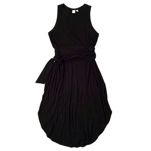 Gap Sleeveless Midi Dress with Tie Waist